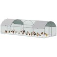 thumbnail image 1 of PawHut Galvanized Large Metal Chicken Coop Cage 9.2' x 24.9' x 6.5', 1 of 10
