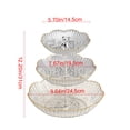 thumbnail image 3 of BAOPAI Three Tier Fruit Basket for Kitchen Countertop Fruit and Vegetable Storage with Detachable Layers Ideal for Organizing Snacks Bread and More, 3 of 6