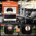 thumbnail image 3 of Gaspro Grill Cover Fits Pit Boss 700FB, Lexington 500, Classic 700 Wood Pellet Grill, Waterproof Grill Cover with Special Zipper Design and Drawstring, Heavy Duty 600D Fabric, Black, 3 of 11