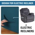 thumbnail image 4 of Super Stretch Recliner Couch Covers Chair Cover Form Fitted Non Slip Reclining Slipcovers for Standard Large Recliner, Soft Thick, 4 of 7