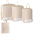thumbnail image 1 of LCXmlly Waterproof Luggage Organizer 3Pcs 4Pcs Storage Travel Packing Set Double Zipper Luggage Organizer, 1 of 9
