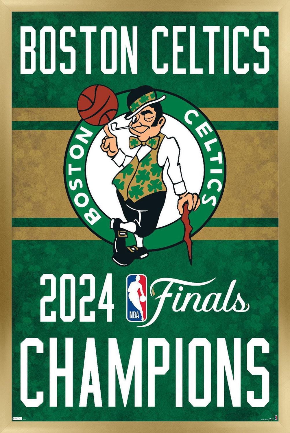 NBA Boston Celtics - 2024 NBA Finals Team Logo Wall Poster, 22.375" x 34" Framed