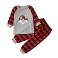 thumbnail image 1 of Pyjamas de Noël Assortis pour Enfants Pyjamas du Père Noël pour Garçons Pyjamas de Noël en Coton Biologique pour Garçons, 1 of 3