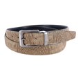 thumbnail image 1 of CTM® Ceinture à Boucle à Pince Réversible en Cuir Mat à Imprimé Croco, 1 of 4
