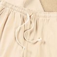 thumbnail image 4 of Weiqiqre Men's 2 Piece Outfits Linen Set Short Sleeve Shirt Top and Drawstring Waist Vacation Short Sets, 4 of 5