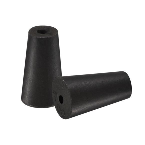 Unique Bargains 10mm to 15mm w Hole Rubber Tapered Plug Black for Powder Coating, Painting,10 Pack