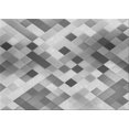 thumbnail image 1 of Ahgly Tapis Rectangulaire Lavable en Machine Intérieur Transitionnel Gris Platine, 3 Pieds x 5 Pieds, 1 of 7