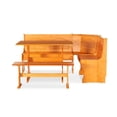thumbnail image 3 of Linon Chelsea Ensemble de Coin-Repas d'Angle avec Rangement en Bois Naturel Massif, 3 of 14