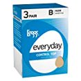 thumbnail image 3 of L'eggs Everyday Control Top Pantyhose, Sheer, 3 Pair, Jet Black, Size B, 3 of 4