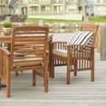 thumbnail image 3 of Acacia Wood Simple Patio 7-Piece Dining Set - Brown, 3 of 4
