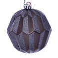 thumbnail image 1 of Vickerman MC190887D 5 in. Pewter Glitter Faceted Ball Ornament - 3 per Bag, 1 of 3