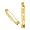 thumbnail image 1 of 200pcs 4cm Golden Brooch Pin Bar Clasp Brooch Safety for Craft Jewelry DIY Making, 1 of 4