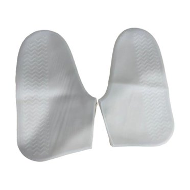 Couvre-chaussures en Silicone Imperméable Protecteur de Chaussures Antidérapant Résistant à L'Usure, Noir, L