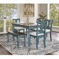 thumbnail image 4 of Weston Side Chair, Teal (Set of 2), 4 of 8