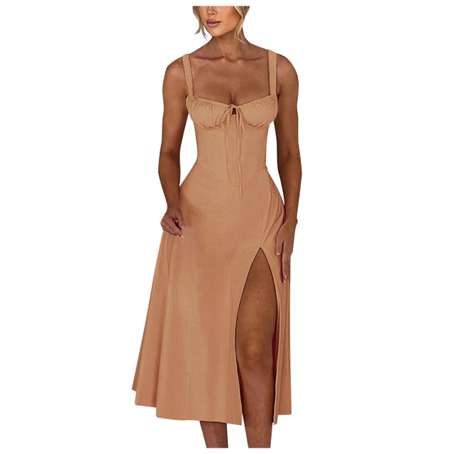2025 Robe Portefeuille d'Été Confortable et Ample pour Femmes, Été, Couleur Unie, Manches Courtes, Grande Taille, Robe Nuisette, Robe Longue