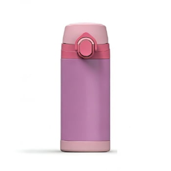 Mainstays enfants rose 12oz (355mL) en acier inoxydable isolé tasse pour filles, double mur SS304 tasse réutilisable, coupe de voyage résistante aux fuites