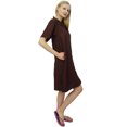thumbnail image 4 of Bimba Robe de Nuit Gris à Col Cranté pour Femme avec Poches-24, 4 of 6