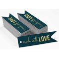 thumbnail image 2 of Inkdotpot Pack Of 50 Real Gold Foil Paper Tags Made With Love Text Favor Hang Tags, 2 of 6