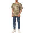 thumbnail image 2 of INSPIRE CHIC T-shirt à Manches Courtes pour Homme à Col Rond à Imprimés Léopard, 2 of 5