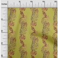 thumbnail image 2 of oneOone Cotton Poplin Lime Green Fabric Leaves Craft Projects Decor Fabric Printed By The Yard 56 Inch Wide, 2 of 4