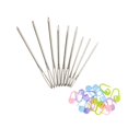 thumbnail image 1 of 9 Pieces Large Eye Blunt Sewing Pieces Lock Stitch Markers for Knitting Craft, 1 of 8
