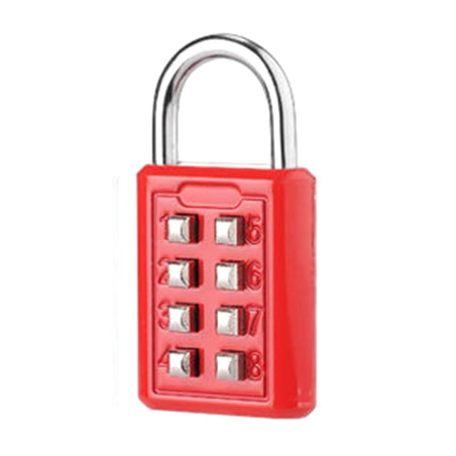 6/8/10 Digit Combination w/ Keys Travel Suitcase Luggage Reset∧ Padlock Bag