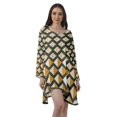 thumbnail image 1 of Moomaya Robe de Cocktail Imprimée à Manches Longues Tenues de Noël Robe Courte pour les Fêtes, 1 of 4
