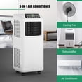 thumbnail image 2 of Costway 9,000 BTU Portable Air Conditioner & Dehumidifier Function Remote w/ Window Kit, 2 of 10