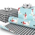 thumbnail image 3 of Hallmark Reversible Christmas Wrapping Paper (Snowmen and Houndstooth), 3 of 4