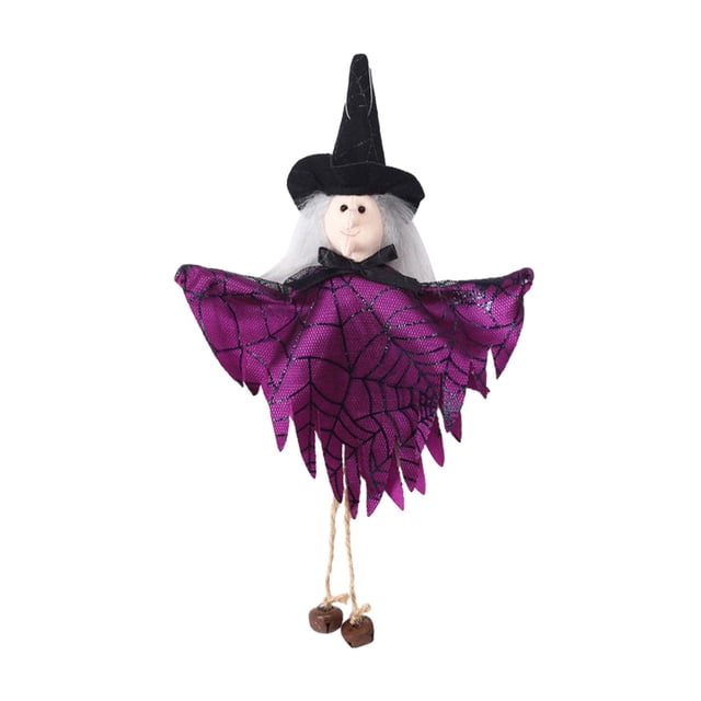 Halloween Plush Doll with Pendant Tree Hanging Figure Soft Stuffed Toy Halloween witch