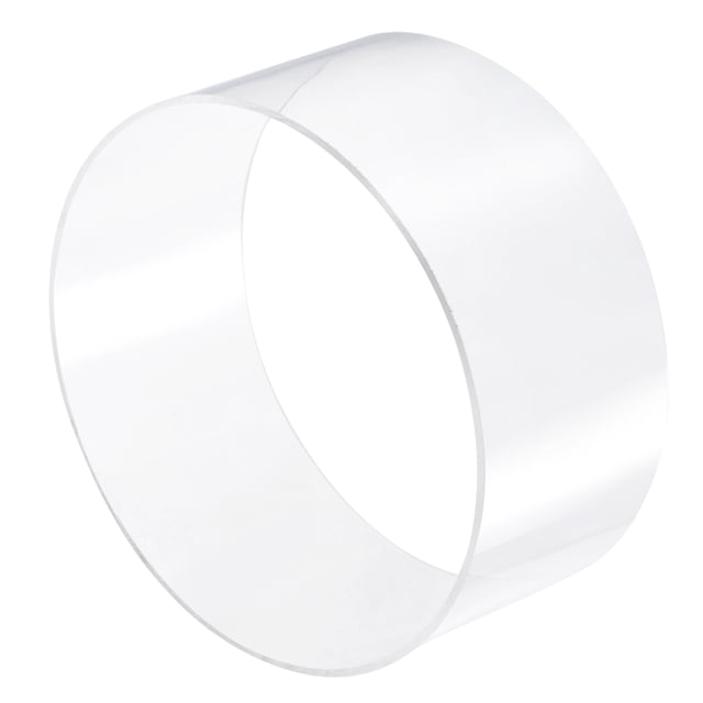 Unique Bargains 194mm ID 200mm OD 100mm Clear Acrylic Pipe Rigid Round Tube for Lighting, Models, Plumbing, Crafts