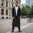thumbnail image 2 of 1 Pce Imperméable Long Réutilisable en EVA pour Homme, Manteau Trench Coupe-Vent et Imperméable pour la Randonnée, la Pêche, la Marche de Chien, les Activités de Plein Air, Noir-TG, 2 of 6