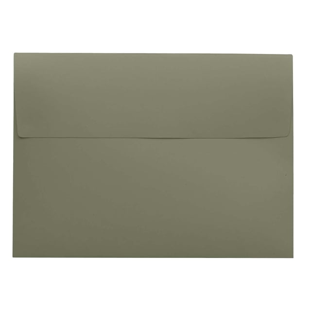 Darling Souvenir Self-Adhesive Invitation Envelopes, Straight-Flap, 5 1/4 x 7 1/4 Inches, Gray, 25 Count