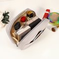 thumbnail image 4 of Unique Bargains Trousse de Maquillage Grande Capacité Trousse de Rangement Portable pour Femmes Trousse de Maquillage pour Rouges à Lèvres Beige, 4 of 7