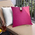 thumbnail image 1 of Ahgly Company Color Focus Pink Coussin Décoratif d'Extérieur, 18 Po X 18 Po, 1 of 6
