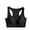 Black, variant on Pisexur Womens Bras Moisture Wicking Yoga Sports Bras Full Coverage Solid Color Everyday Bras Seamless Bralettes No Underwire Light Padded Wireless Underwear Y-Back Racerback Bras