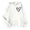 White, variant on Women's Print Long Sleeved Sweatshirt Blouse Pullover Solid Color Hooded Sweatshirts Women Hoodie Long Hoodie for Women Hoodie for Woman Style Hoodies for Women Sweatshirt Hooded Pullover Sweatshirt