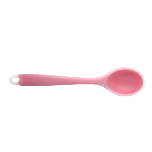 Meiiso Promotional Offer! spoon, silicone spoon Kitchenware Cooking spoon Kitchen Gadgets soup spoon Kitchen Utensils Cooking Baking, Pink, 7.8*1.56*0.39In, Cooking Utensils