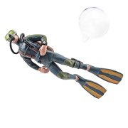 LSLJS Diver Fish Tank Decoration Aquarium Accessories Lovely Mini Diver Aquarium Fish Tank Ornament
