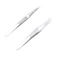 thumbnail image 3 of Miangastore Pinces de Précision pour Soins des Sourcils en Acier Inoxydable 2 Pcs 3,5 Po, 3 of 8
