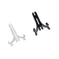 thumbnail image 4 of Youkk 6pcs Plastic Easels Plate Holders Display Dish Book Pedestal Stand Rack Picture Frame Photo Book Pedestal Stand, 4 of 9