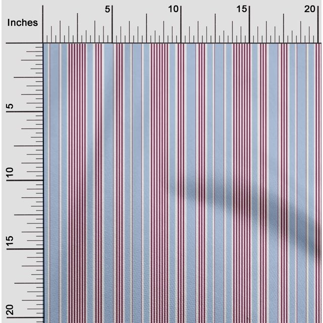 oneOone Silk Tabby Fabric Multicolor Stripe Printed Craft Fabric BTY 42 Inch Wide