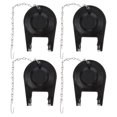 thumbnail image 1 of LOLIPPYY 4Pcs Toilet Flapper Replacement Kit Black Rubber Leak Proof with Chain for Toilet Maintenance, 1 of 8