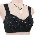 thumbnail image 4 of Birdeem Womans Embroidered Glossy Comfortable Breathable Bra Underwear No Rims, 4 of 6