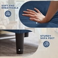 thumbnail image 4 of Soscana Canapé Sectionnel de Salon avec Ottoman Réversible 3 Places Canapé en L Convertible Modulaire pour Maison Petit Espace Appartement Bureau Studio, Conception de Rangement, Assemblage Sans Outils, 4 of 12