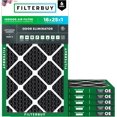 thumbnail image 1 of Filterbuy 16x25x1 Air Filter MERV 8 Odor Eliminator, HVAC AC Furnace Air Filters Replacement (6-Pack), 1 of 9