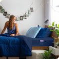 thumbnail image 2 of Bare Home Ultra-Soft Fitted Sheet - Dual Side Pockets - Premium 1800 Collection - Deep Pocket - Full, Dark Blue, 2 of 7