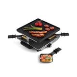 Swissmar Geneva 4-Person Stainless Steel Non Stick Raclette