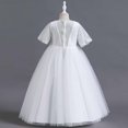 thumbnail image 4 of Robe Princesse pour Filles Enfants Bébés Filles Enfants d'Âge Moyen Robe en Gaze Brodée Robe Princesse, 4 of 9