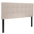 thumbnail image 1 of Bedford Tufted Upholstered Full Size Headboard in Beige Fabric, 1 of 9